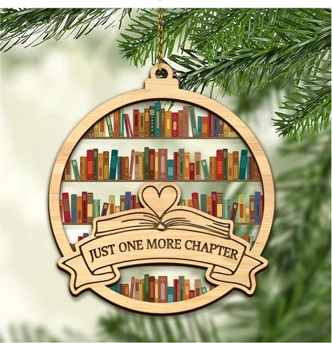 Miniatura 11 de HYTURTLE Adorno Personalizado de Pila de Libros – Nombre Personalizado y Títulos de Libros Favoritos – Acrílico para Lectores, Miembros de Clubes