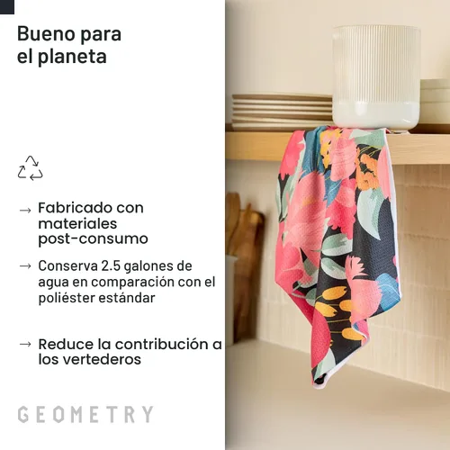 Miniatura 3 de GEOMETRY Toallas de Cocina para Té - Toallas de Platos de Microfibra de Secado Rápido para Cocina Mi Jardín, 18" x 30" 1 Paquete Rosas para ti