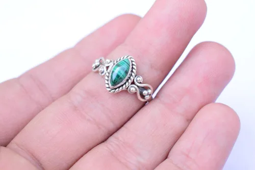 Miniatura 12 de Ring, 925 Sterling Silver Statement Ring For Women, Handmade Ring Gemstone Promise Ring for Birthday Christmas Gift For Her Ring Size US