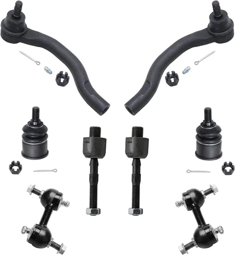Miniatura 50 de Detroit Axle – Kit de suspensión delantera para Hyundai 2013-2018 Santa Fe 2 enlaces de barra de estabilizador 4 varillas de amarre interiores
