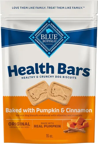 Miniatura 32 de Blue Buffalo Health Bars - Galletas crujientes de tocino, huevo y queso para perros, horneadas al horno con tocino real e ingredientes naturales