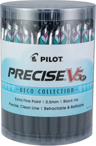Miniatura 6 de Pilot Precise V5 RT - Bolígrafos de bola retráctiles y recargables, punta extrafina de 0.5 mm, paquete vibrante, pack de 48 - Ideal para la escuela
