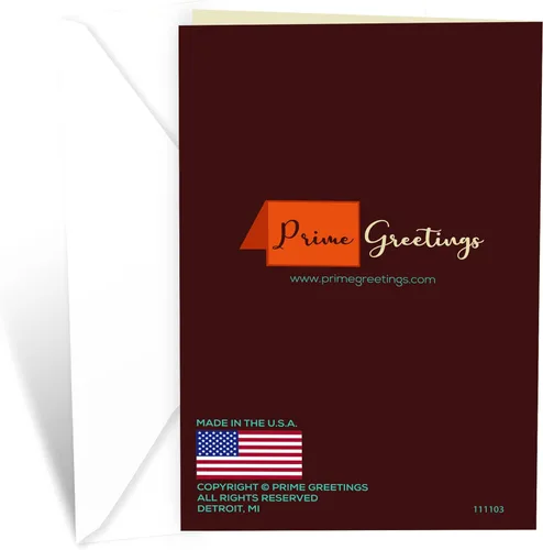 Miniatura 4 de Prime Greetings Tarjeta del día del padre para hijo, hecha en Estados Unidos, ecológica, tarjeta gruesa con sobre de primera calidad de 5 x 7.75
