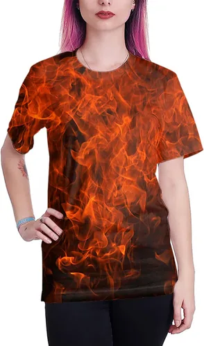 Miniatura 4 de Neemanndy Camisetas coloridas gráficas 3D de manga corta con cuello redondo para hombres, mujeres y jóvenes