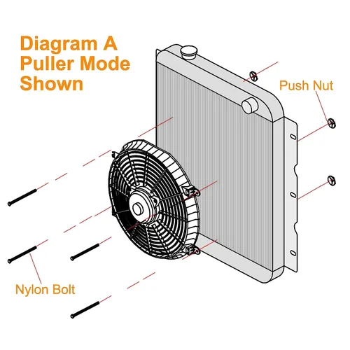 Miniatura 6 de Ventilador delgado universal de 7 pulgadas para radiador eléctrico con kit de montaje de 12 V 800 CFM
