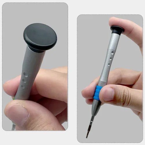 Miniatura 5 de Destornillador pequeño de cabeza plana de 0.047 in para electrónica, punta de acero magnética S2, destornillador ranurado de precisión -0.047 in