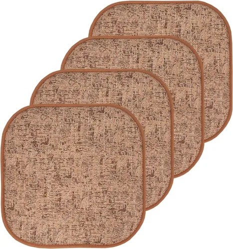 Miniatura 65 de Sweet Home Collection Cojines de espuma viscoelástica para silla, antideslizantes, diseño de panal de abeja, 16 x 16 pulgadas, paquete de 2