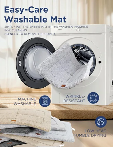 Miniatura 5 de Cama para perros medianos y pequeños, reversible y lavable, antideslizante, tapete para mascotas, forro polar suave y espuma de alta densidad