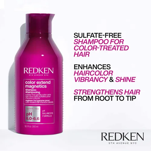 Miniatura 4 de Redken Color Extend Magnetics Shampoo & Conditioner For Color-Treated Hair - Gently Cleanses & Protects Color With Amino Acid