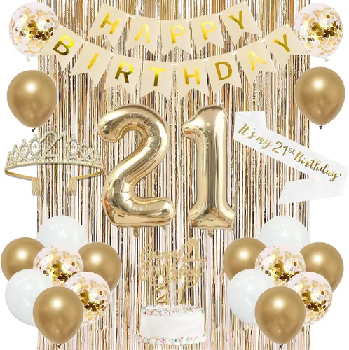 Miniatura 18 de Trgowaul Decoraciones de 9º cumpleaños para niñas, pancarta, banda y corona, decoración de pastel, globo de número 9, cortinas de flecos