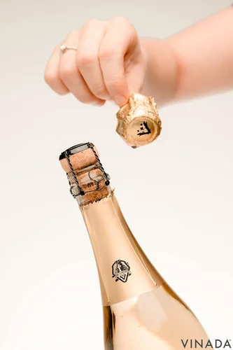 Miniatura 8 de VINADA - Chardonnay crujiente, oro espumoso, paquete variado rosado - Vino sin alcohol - 25.4 fl oz (3 botellas de vidrio)