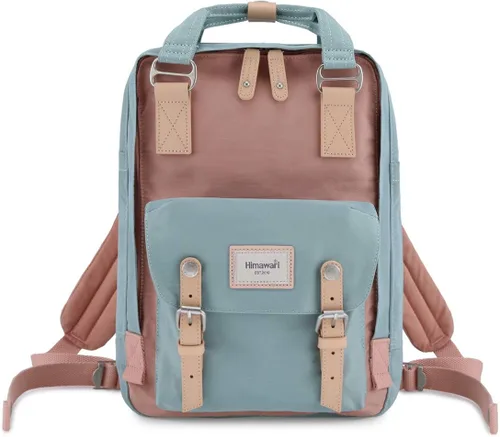 Himawari Mochila escolar impermeable de 14.9 pulgadas / .37.84 cm. Bolsa de Viaje Clásica de Colegio para mujer, portátil de 14 pulgadas / 35.56 cm.