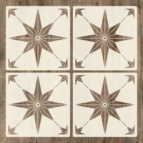 Plantillas de piso de 12 x 12 pulgadas, 4 unidades, muebles, pared, jardín, suelo, patio, baño, pintura, decoración de suelo, bricolaje reutilizable