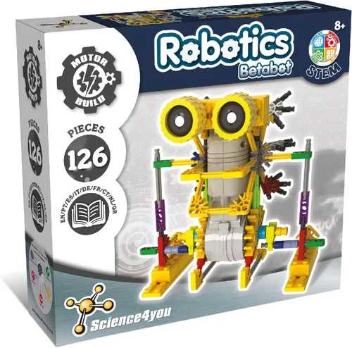 Miniatura 8 de Science4you Robotics Alfabot - Kit de construcción de robots para niños, 238 piezas, construye tus propios robots y hazlos mover, 3 robots