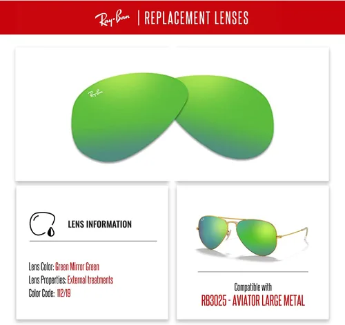 Miniatura 2 de Original AVIATOR GRAN METAL RB3025 lentes de repuesto para hombres para mujeres+gratis kit de cuidado de gafas