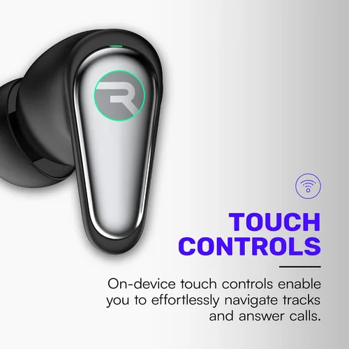 Miniatura 8 de Auriculares Raycon Pro inalámbricos Bluetooth con cancelación activa de ruido híbrida, modo de consciencia, 40 horas de batería, 6 micrófonos