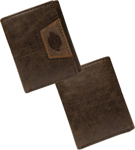 Miniatura 2 de Dickies Cartera triple de cuero para hombre, Negro