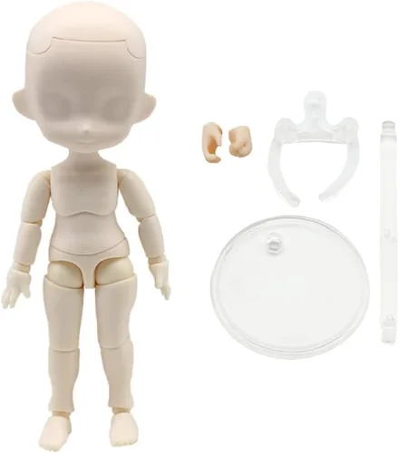 Miniatura 6 de niannyyhouse DOD - Figuras de acción de muñeca de 5.1 in, cuerpo adecuado para muñecas BJD de 1/12 (normal blanco-paquete estándar B)