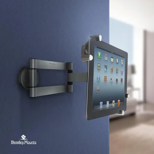 Miniatura 2 de Bentley Mounts Matney Soporte universal para pared para tableta, brazo giratorio ajustable de 360°, rotación de manos libres, visión flexible, se