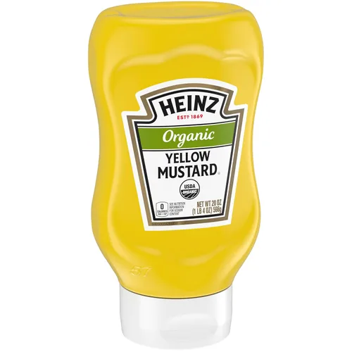 Miniatura 5 de Heinz Mostaza amarilla orgánica (botella de 227 g)