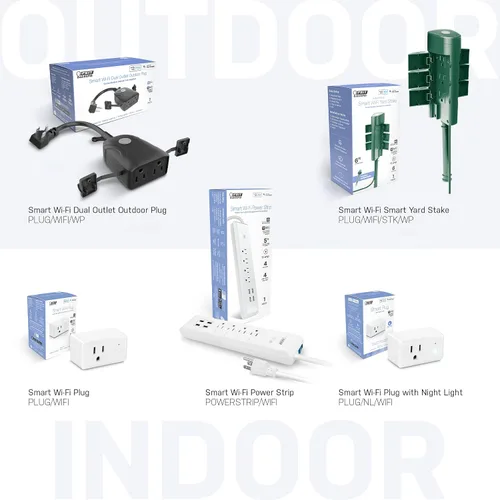 Miniatura 7 de Feit Electric WiFi compatible con Alexa y Google Home, aplicación Feit, no requiere hub, control remoto desde cualquier lugar, enchufe de toma