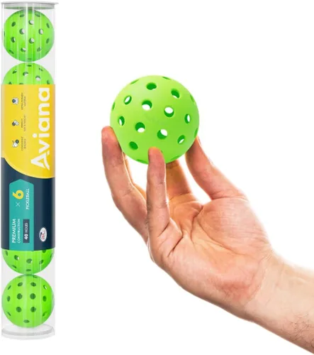 Miniatura 12 de Outdoor Pickleball Balls USAPA Approved for Tournament Play 6 12 48 Packs Durable 40-Hole Design Ideal for All Skill Levels Pickleball Accessories