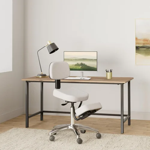 Miniatura 2 de BetterPosture Jazzy Kneeling chair – Silla ergonómica multifuncional para arrodillarse que ayuda a reducir la tensión de espalda y cuello Gris