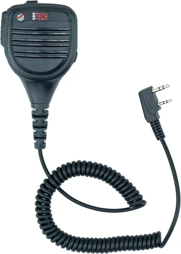 Miniatura 12 de BTECH QHM22 - Micrófono de altavoz IP54 resistente a la intemperie, micrófono de hombro de grado comercial premium para BAOFENG (UV-5R BF-F8HP)