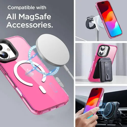 Miniatura 317 de AICase Funda protectora para iPhone 16 compatible con iPhone 16, delgada, ligera, transparente [no amarillenta] Diseño vibrante