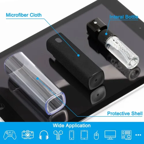 Miniatura 2 de walrfid Espray limpiador de pantalla para pantalla táctil, kit de limpieza walrfid para teléfono inteligente electrónico, TV, laptop, tableta, PC