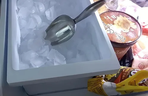 Miniatura 5 de Cuchara de hielo para congelador, cuchara de hielo de acero inoxidable, pala para máquina de hielo, café, granos, alimentos, dulces, harina