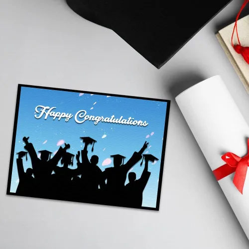 Miniatura 3 de ALIBBON Troqueles para graduados para hacer tarjetas, palabras de felicitaciones, troqueles de corte de metal, troqueles de fondo de graduación