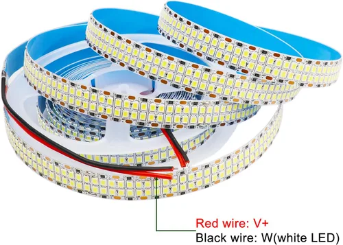 Miniatura 6 de LEDENET Tiras de luces LED 2835 SMD de color blanco frío 6500K 16.4 pies 2400 LEDs, tira de cinta LED flexible de doble fila, lámpara de cinta LED
