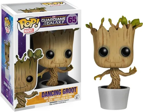 Miniatura 2 de POP Marvel: Guardianes de la Galaxia - Figura de vinilo Dancing Groot Funko Pop! (paquete con funda protectora compatible con Pop Box), multicolor