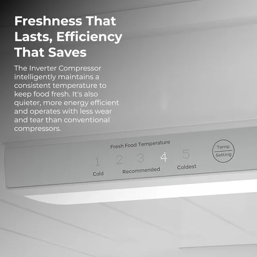 Miniatura 8 de Kenmore Refrigerador de montaje superior de 33" con congelador - Estanterías ajustables, cajones con control de humedad, máquina de hielo opcional