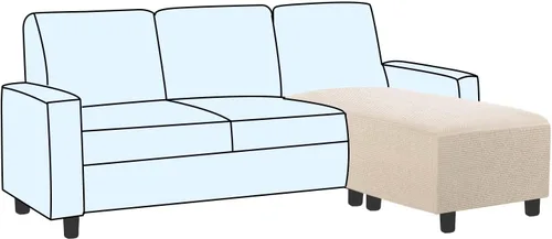 Miniatura 46 de H.VERSAILTEX Funda otomana rectangular de 29 a 34 pies para reposapiés, fundas protectoras para reposapiés, con tela jacquard elástica, gruesa