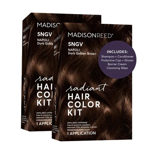 Miniatura 78 de Madison Reed Radiant - Kit de tinte para el cabello – 8CC rubio cobrizo vivo oscuro (caléndula matera), tinte permanente para el cabello