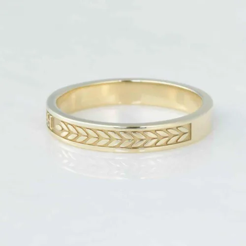 Miniatura 4 de Ssjewel Simple Band School Ring Men Women Custom Graduation Class Band Ring 14K Gold Finish University Class Band Ring Sterling Silver Stackable