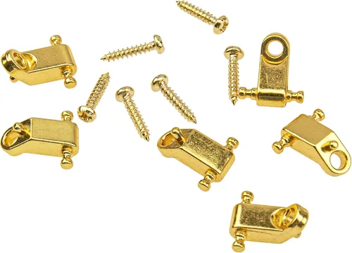 Miniatura 2 de 6 guías de retención de cuerdas de guitarra Yootones compatibles con Fender American Strat Tele Guitars (dorado)