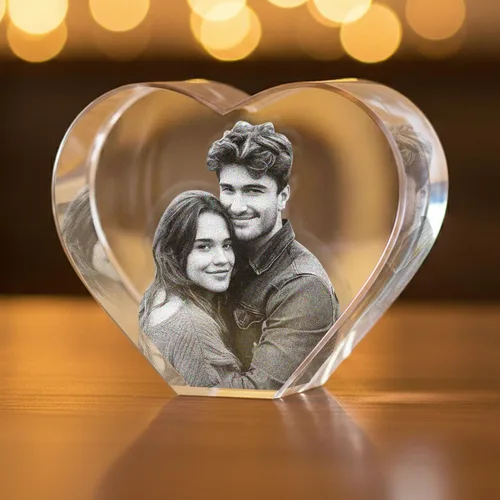Miniatura 13 de Foto de cristal personalizada, cristal de corazón personalizado con imagen, regalos para pareja/pareja, regalos para el nuevo hogar/inauguración