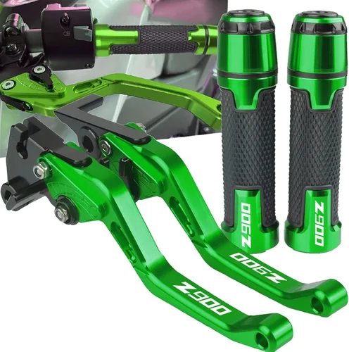 Miniatura 2 de DOUKI Para Kawasaki Z900 Z 900 2017-2021 - Palancas de embrague de freno corto para motocicleta, agarraderas, extremos de manillar, accesorios CNC