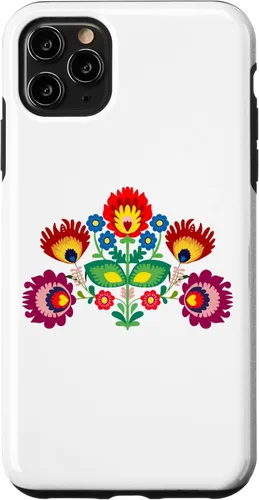 Miniatura 12 de iPhone 11 patrón popular tradicional polaco, funda de folclore oriental