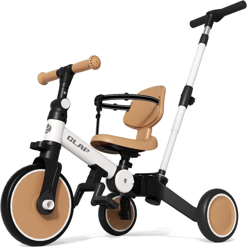 Miniatura 10 de Glaf Triciclo para Niños Pequeños 1-3 Bicicleta para Niños Pequeños con Mango de Empuje 2-4 Años Bicicleta de Bebé Juguete para Niños y Niñas de 1