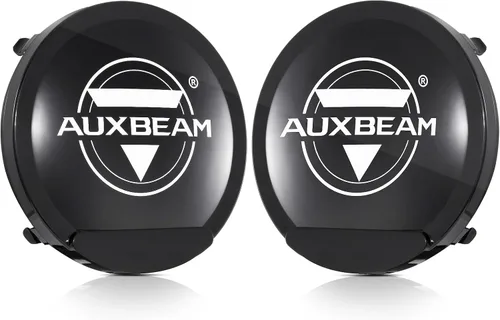 Miniatura 11 de Auxbeam Cubiertas redondas de luz todoterreno de 7 pulgadas, cubierta de luz negra redonda con logotipo para luces redondas de conducción