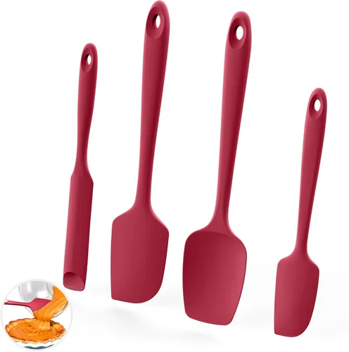 Miniatura 11 de U-Taste Espátulas de silicona resistentes al calor de 600ºF: Raspador de horneado de silicona flexible de grado alimentario, utensilios de cocina