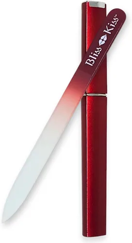 Miniatura 11 de Lima de uñas con punta de cristal, de Bliss Kiss, S, Rojo