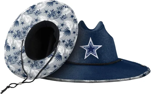 Miniatura 58 de FOCO - Sombrero de paja con logotipo de equipo universitario de NCAA y estampado floral para hombre TEAM LOGO