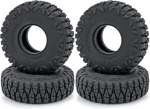 Miniatura 3 de 1/24th RC Neumáticos de rueda de goma 2.441 in para Axial SCX24 Deadbolt Gladiator Bronco (estilo B)