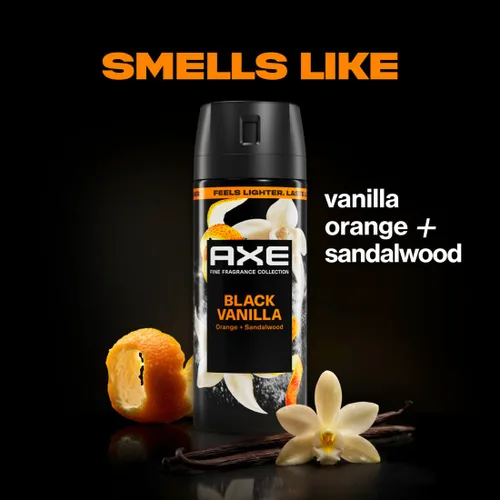 Miniatura 2 de AXE Fine Fragrance Collection - Aerosol corporal de 3 unidades, vainilla negra, 72 horas de frescura, sin aluminio, 2.9 onzas