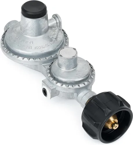Miniatura 7 de Stanbroil Regulador de propano vertical de dos etapas con salida NPT hembra de 3/8 pulgadas y entrada NPT hembra de 1/4 pulgadas para tanque